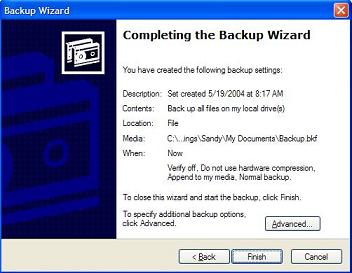 Complete Backup Wizard