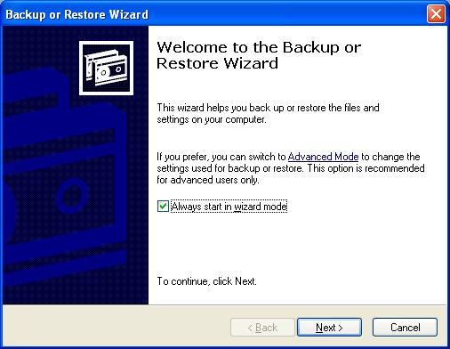 Welcome Screen