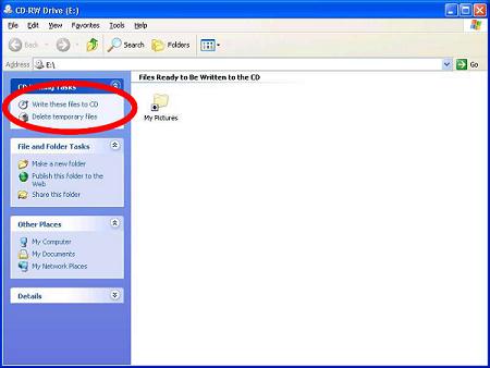 Write these files to CD