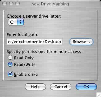 New Drive Mapping