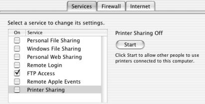 Services Tab