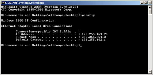 ipconfig