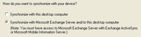 Sync With Exchange