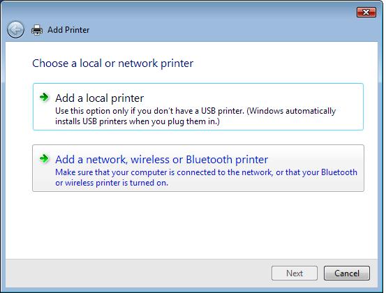 Add Network Printer