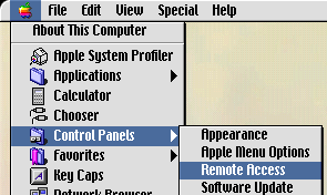 Apple Menu Control Panel