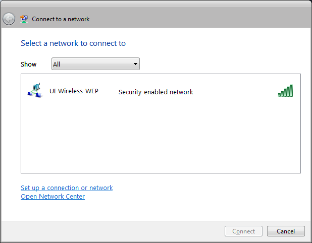 Connect to network