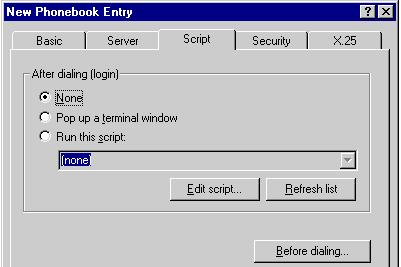 Script Tab