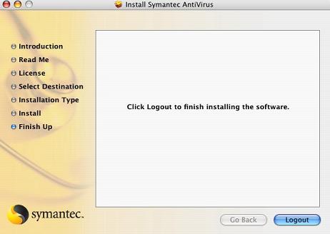Logout to complete