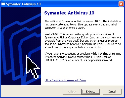Installer screen