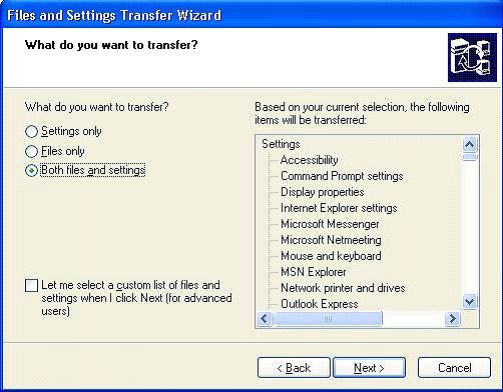 Both Files and Seetigns