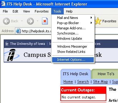 Tools Menu