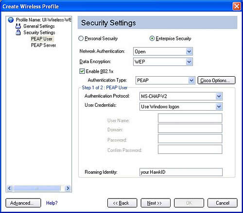 SSID settings 2