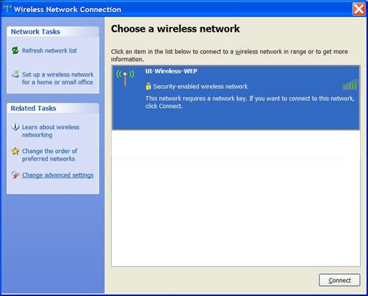 Wireless Network Connection