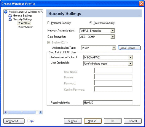 SSID settings 2
